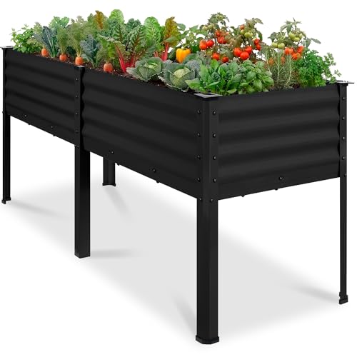 72x24x30in Non Toxic Galvanized Raised Garden Bed