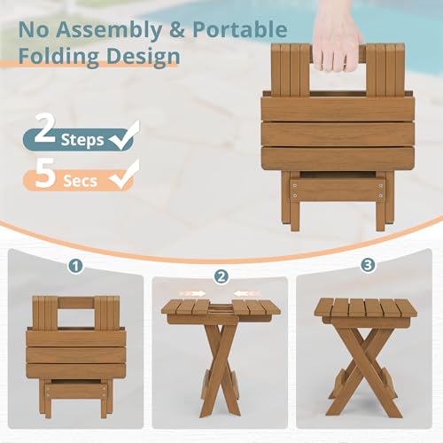 Small Outdoor Folding Side Table