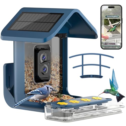 Bird Feeder with Camera Solar Powered