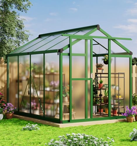 6x8 FT Greenhouse (Green / 6x8 FT)
