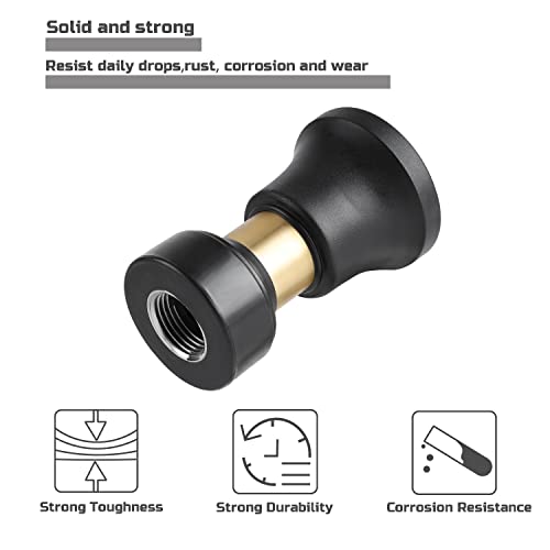 Hose Nozzle Lichamp 2 Pack Heavy Duty Brass Fireman Style High Power Leak Proof Adjustable Garden Water Sprayer (34.99 Count)