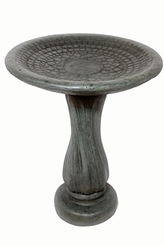 Solid Rock Stoneworks Spiral Birdbath