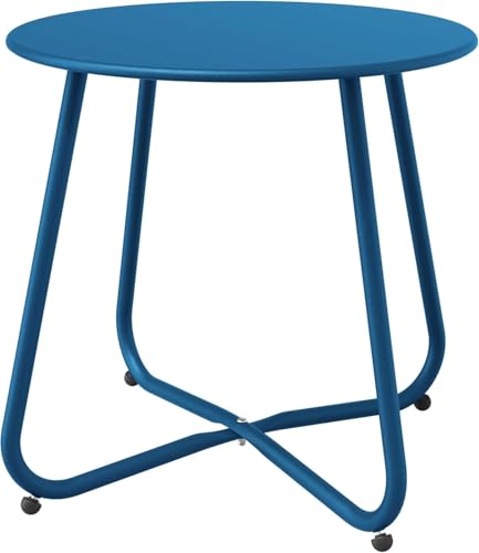 Peacock Blue Patio Side Table