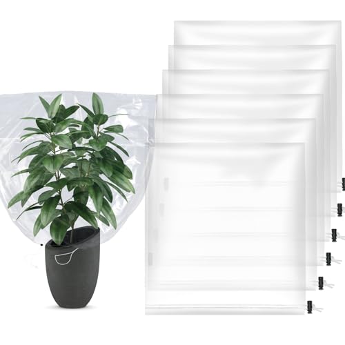 6Pcs 39"x39" Winter Plant Cover Freeze Protection