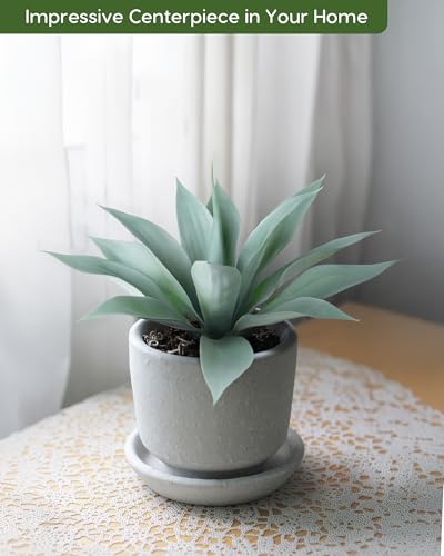 Artificial Outdoor Blue Agave Plant (2 Count)