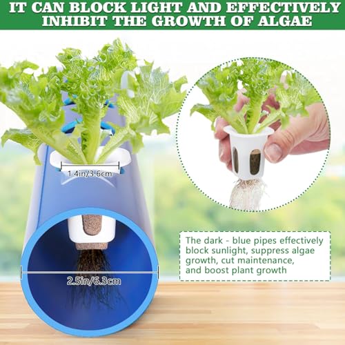 3 Tier 108 Sites Hydroponics Growing System Kit with Light Blocking