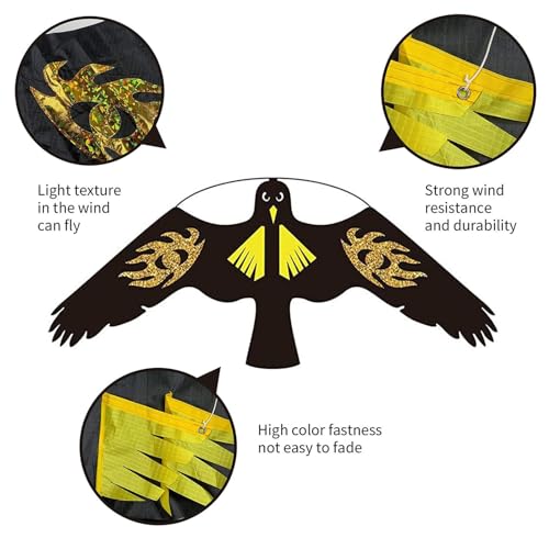 Bird Scarer Kite Without Pole Bird Hawk Flying Kite