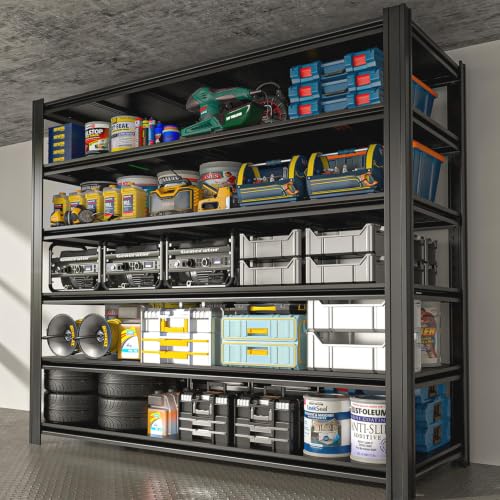 6 Tier Heavy Duty Garage Shelving (6T 55" W x 24" D x 84" H)