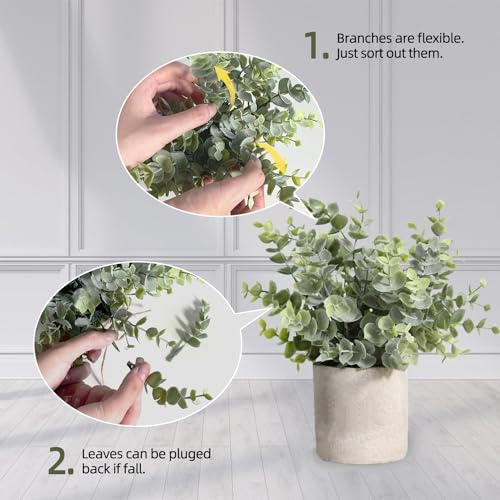 3 Pack Artificial Agave Plants in Pulp Pots for Shelf Decor (3 Count)