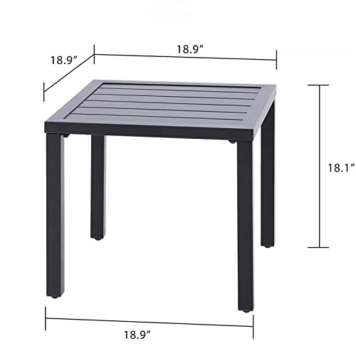 Outdoor Small Metal Square Side