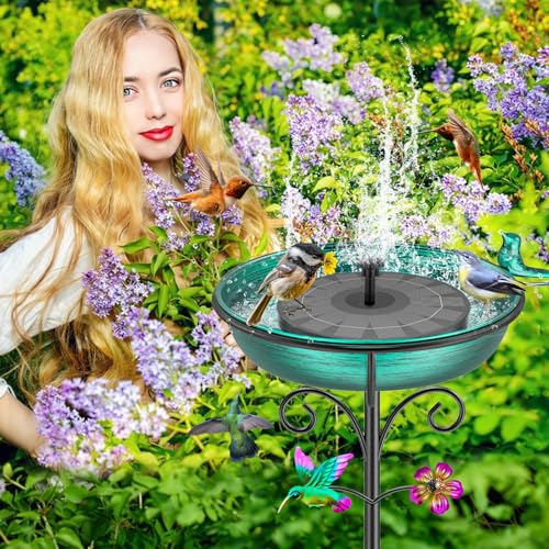 38.6in Bird Baths for Outdoors
