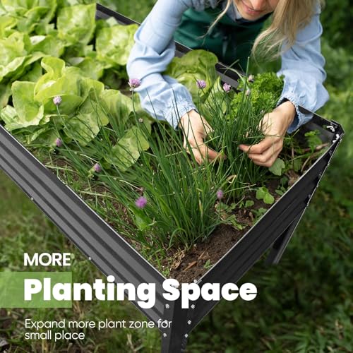 Large Raised Garden Bed with Legs 70.9x22.8x31.5 in