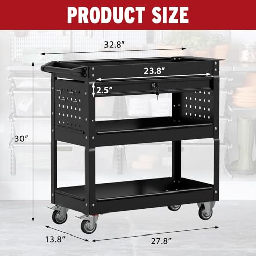 3 Tier Rolling Tool Cart