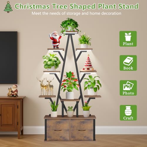 Plant Stand Indoor with Grow Lights