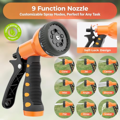 Retractable Rubber Hybrid Garden Hose Reel