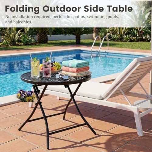 Folding Small Outdoor Side Table