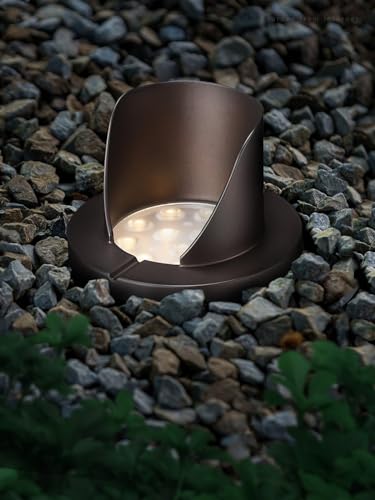6 Pack Dia.4 Inch 3000K Well Lights Shielded Top Oil Rubbed Bronze (Oil-Rubbed Bronze)
