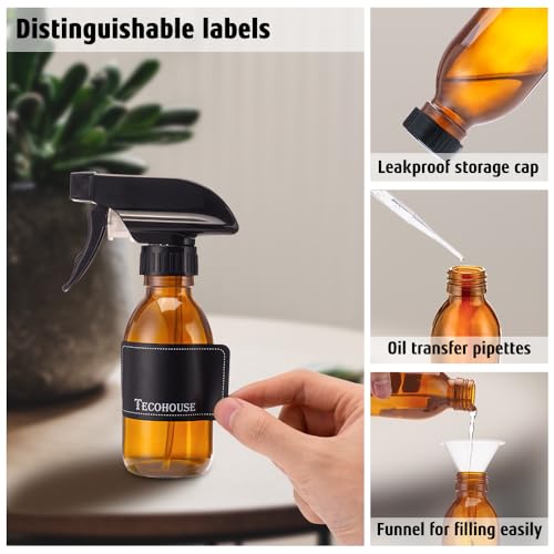 Small Glass Spray Bottles 4 OZ