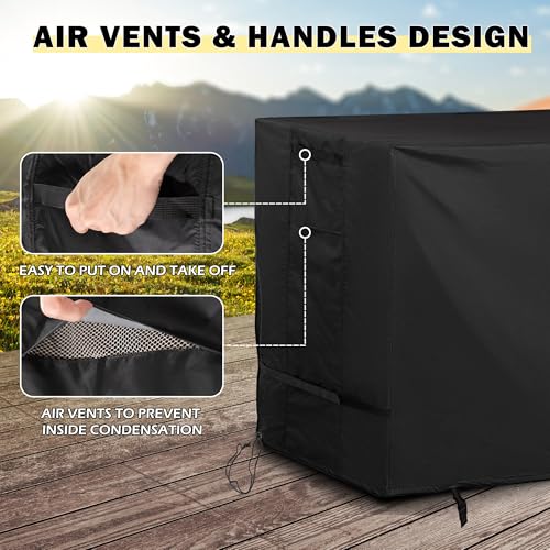 Outdoor Island Table Cover for Feasto Grill Cart with Storage Cabinet