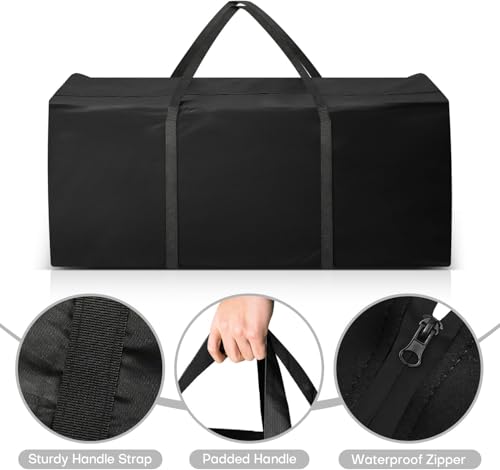 Outdoor Cushion Storage Bags 68 Inch Waterproof Extra