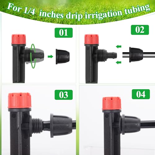 60 Pcs Drip Irrigation Sprayer Emitters for 1 (60 Count)