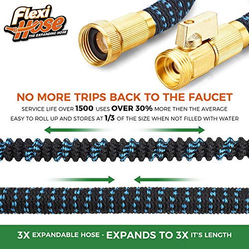 Expandable Garden Hose with 8 Function Nozzle
