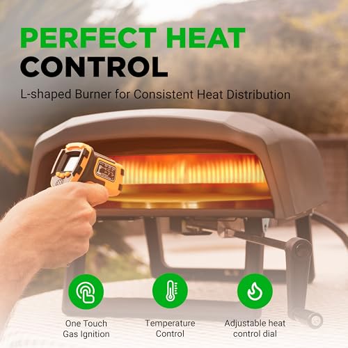 Outdoor Pizza Oven with 360° Rotating Pizza Stone