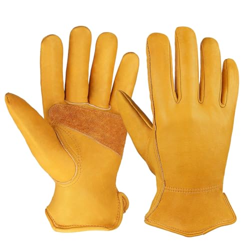 Leather Work Gloves for Men