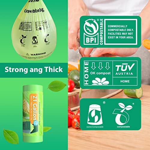 Compostable Trash Bags 21 gallon (20 Count)