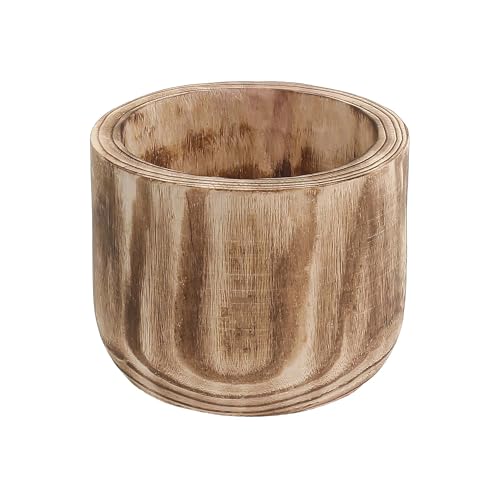 8.25'' Wood Cylinder Planter