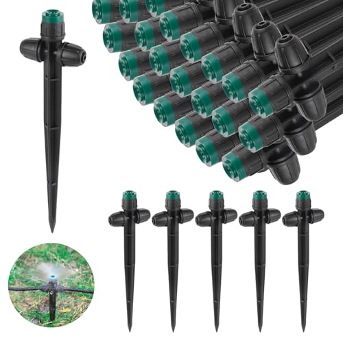 25 PCS Adjustable Drip Irrigation Sprayer Emitter for 1 (25 Count)