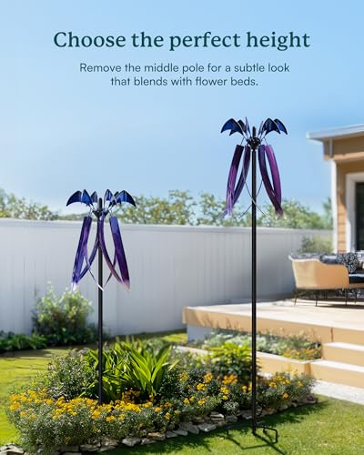 Wind Spinners for Yard Garden (Violet Cascade)