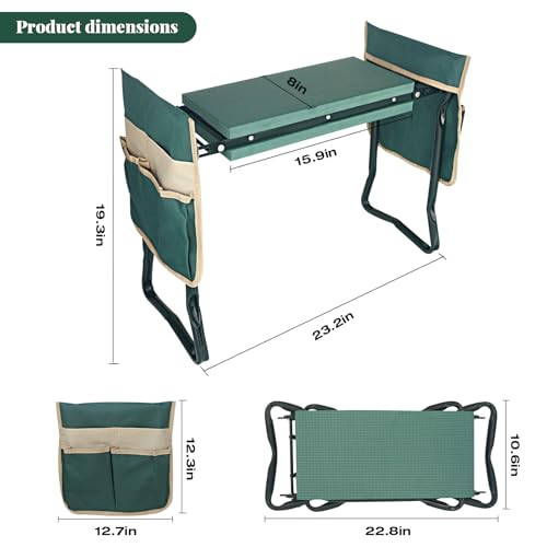 Garden Kneeler and Seat Gifts Foldable Gardening Stool