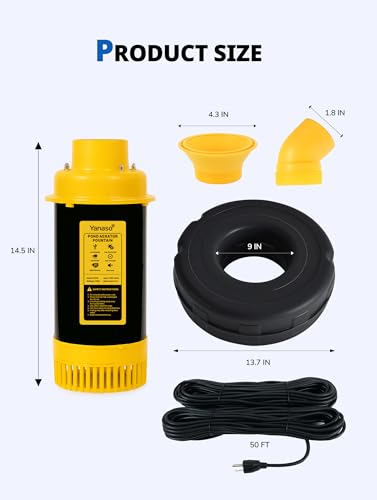 Pond Fountain Aerator Pump with Timer