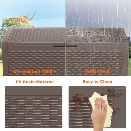 120 Gallon Resin Deck Box