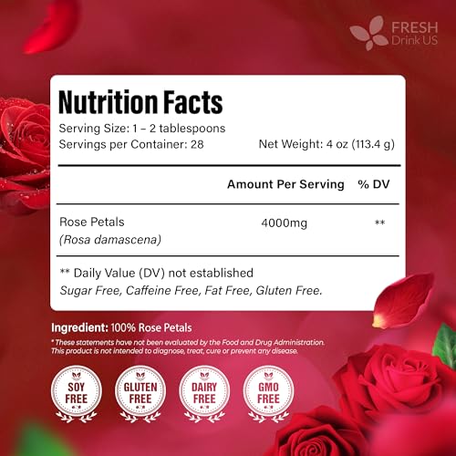 Premium 8oz Dried Rose Petals (8oz)