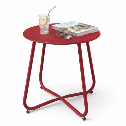 Patio Side Table (Red)