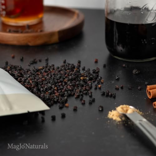 100% Wild Harvest Dried Elderberries (16 Ounce)