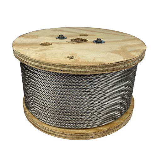 3 8" x 500' 7x19 Galvanized Wire Rope