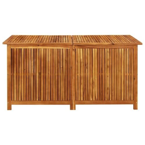 Patio Storage Box 59.1"x31.5"x29.5" Solid Acacia Wood