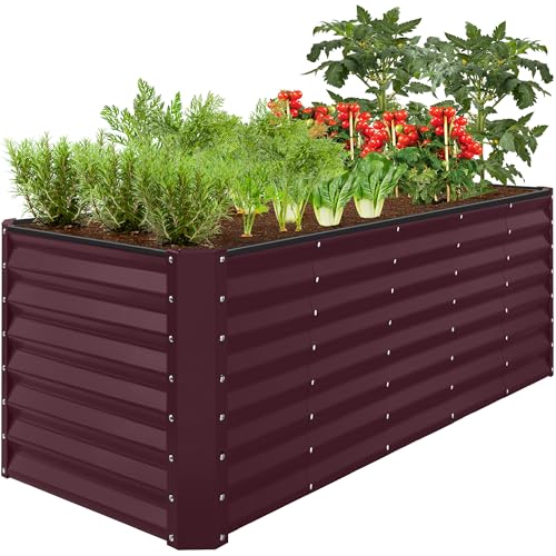 8x2x2ft Raised Outdoor Metal Garden Bed