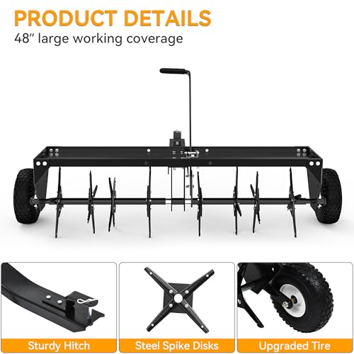 48" Tow Behind Plug Aerator