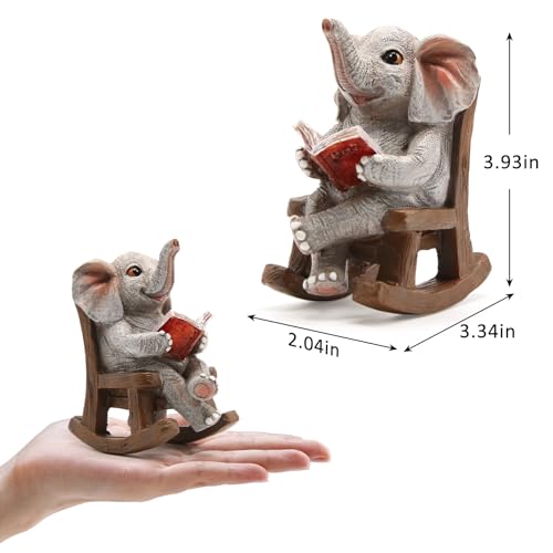 Garden Statues Elephant Outdoor Decor Lights