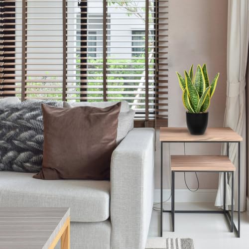 Artificial Snake Plant Potted Faux Sansevieria Trifasciata Plants
