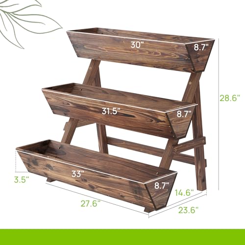Vertical Garden Planter Tiered Planter 3 Tier Raised Garden Bed Outdoor