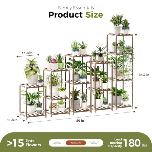 Plant Stands Indoor 5 Sets Plant Shelves Outdoor (5 Count)