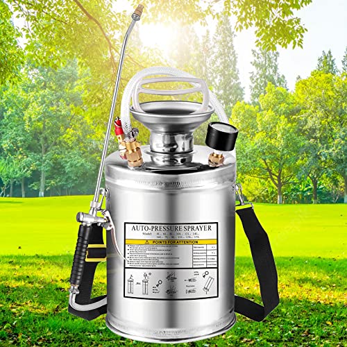 1Gal Stainless Steel Pump Up Sprayer Reinforced Hose