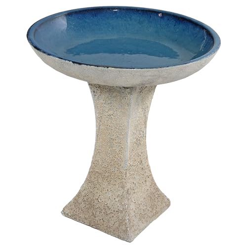 Sunnydaze Ceramic Bird Bath Bowl
