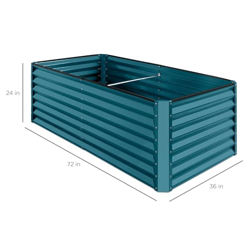 6x3x2ft Outdoor Metal Raised Garden Bed