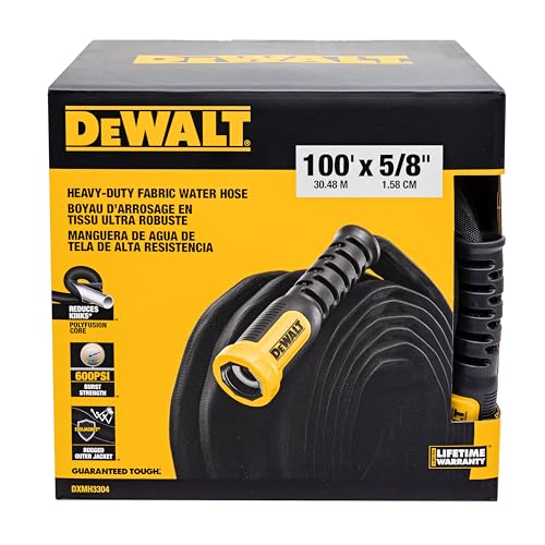100 ft x 5 8 in Professional Grade Fabric Garden Hose